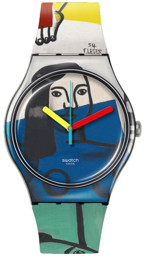 Zegarek Swatch SUOZ363 LEGERS TWO WOMEN HOLDING FLOWERS Art Journey