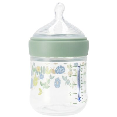 Nuk Butelka For Nature z silikonowym smoczkiem rozm. S, 0-6 mies., z kontrolą temperatury 150 ml
