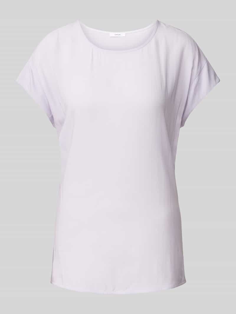 T-shirt z wiskozy w jednolitym kolorze model ‘Skita soft’