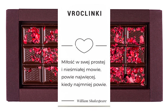 Czekolada gorzka z żurawiną - serce Shakespeare