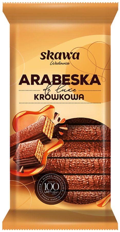 Wafelki Arabeska de luxe krówkowa Skawa 190 g