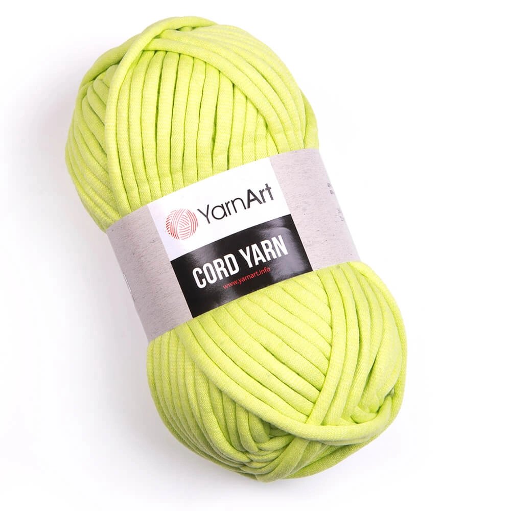 Gruba włóczka tunelowa, sznurek YarnArt Cord Yarn nr 755 jasny zielony 250g