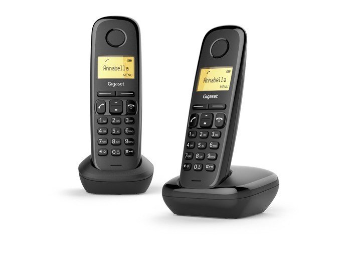 Gigaset, Telefon bezprzewodowy, A170 Duo, Black