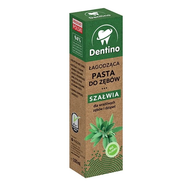Dentino, Pasta Do Zębów, Szałwia Łagodząca, 100ml