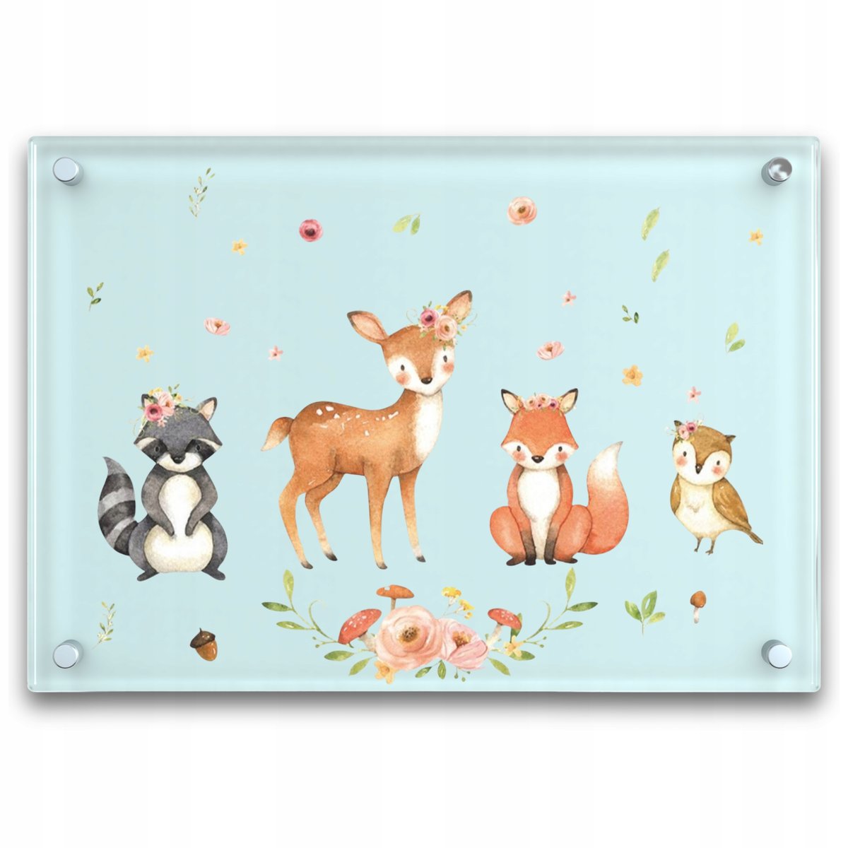 Naklejki Na Ścianę Zwierzęta Leśne Szafę Meble Szybę Lustro Dla Dzieci