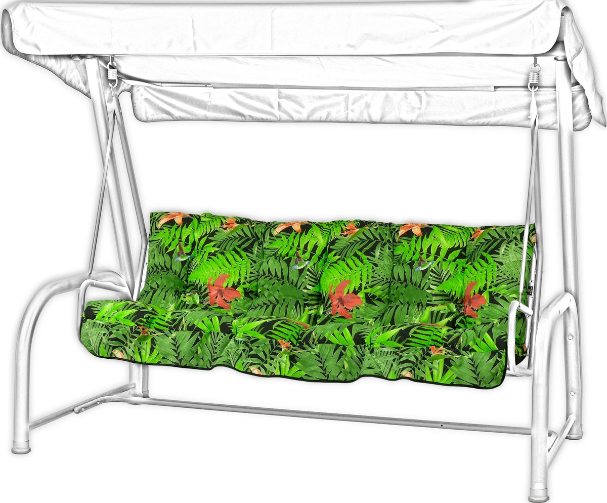 Poduszki na huśtawkę ogrodową FLORA 150 cm 616