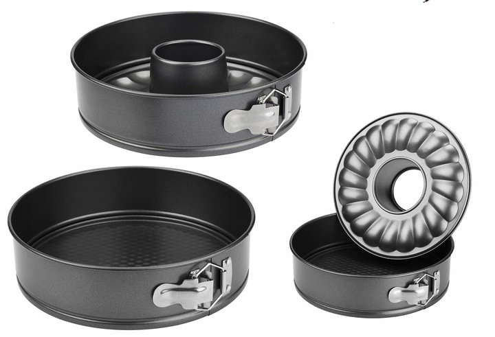 Forma na babkę tortownica 2w1 podwójne dno 24 cm
