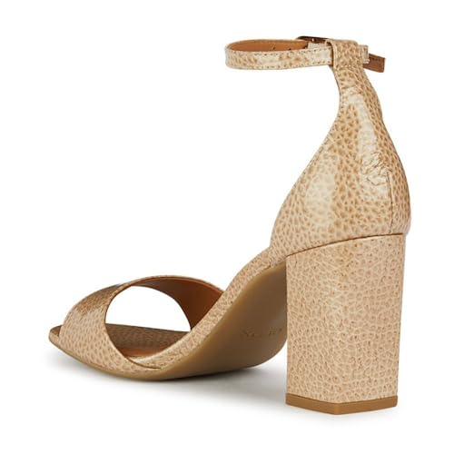 Geox D New ERAKLIA 80 sandały damskie na obcasie, DK Skin, 36,5 EU, Dk Skin, 36.5 EU
