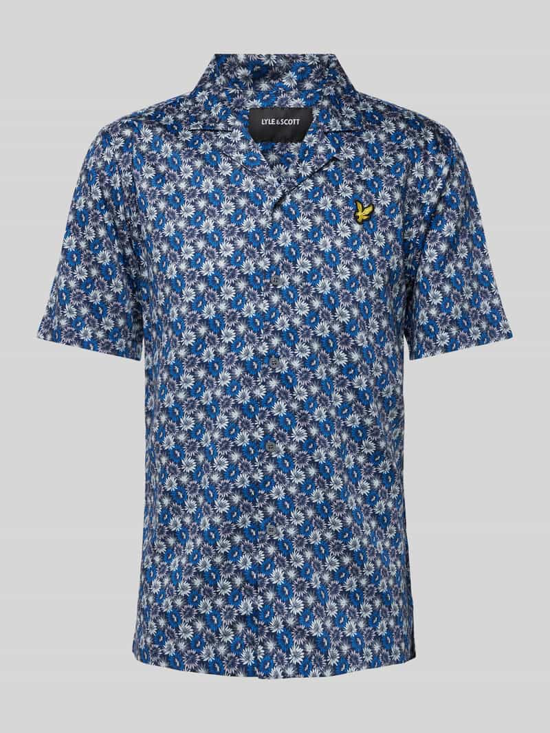 Koszula casualowa o kroju regular fit z kołnierzem z połami