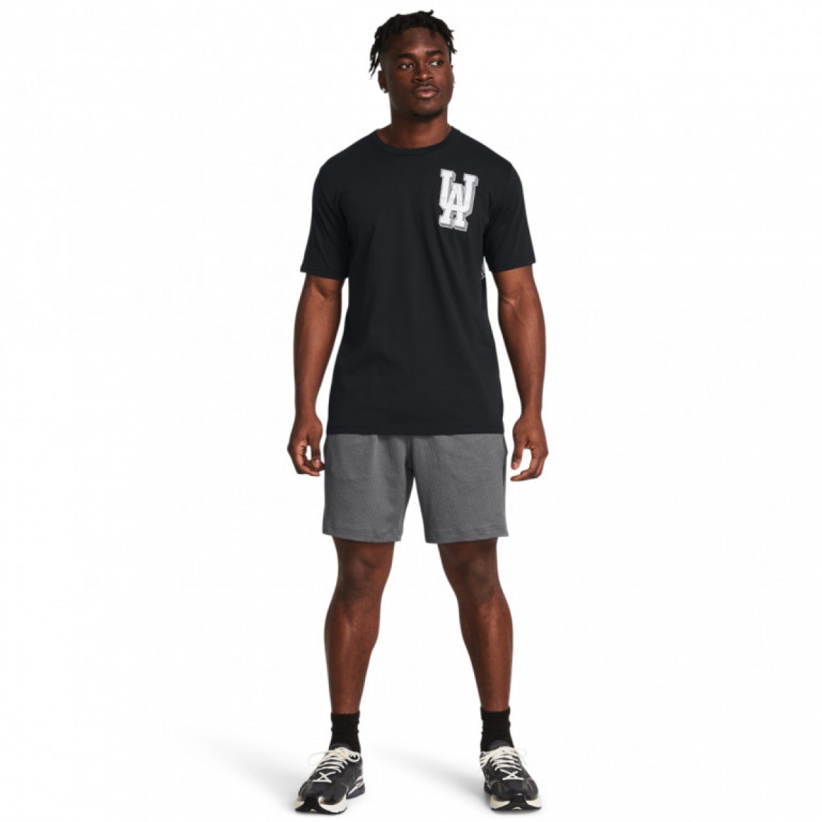 Męskie spodenki treningowe Under Armour UA Journey Rib Shorts - szare - UNDER ARMOUR