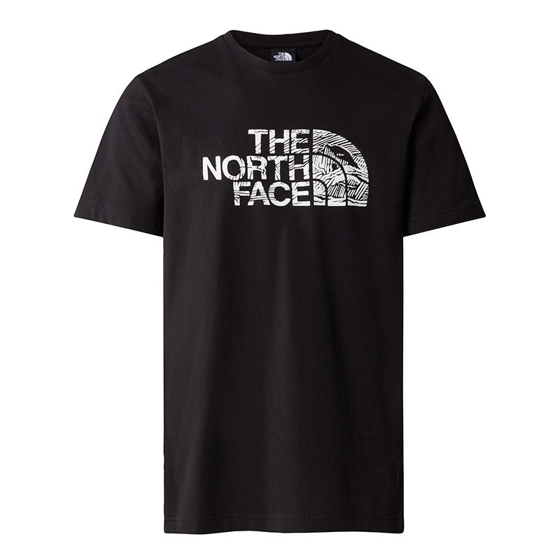 Koszulka The North Face Woodcut Dome 0A87NXJK31 - czarne