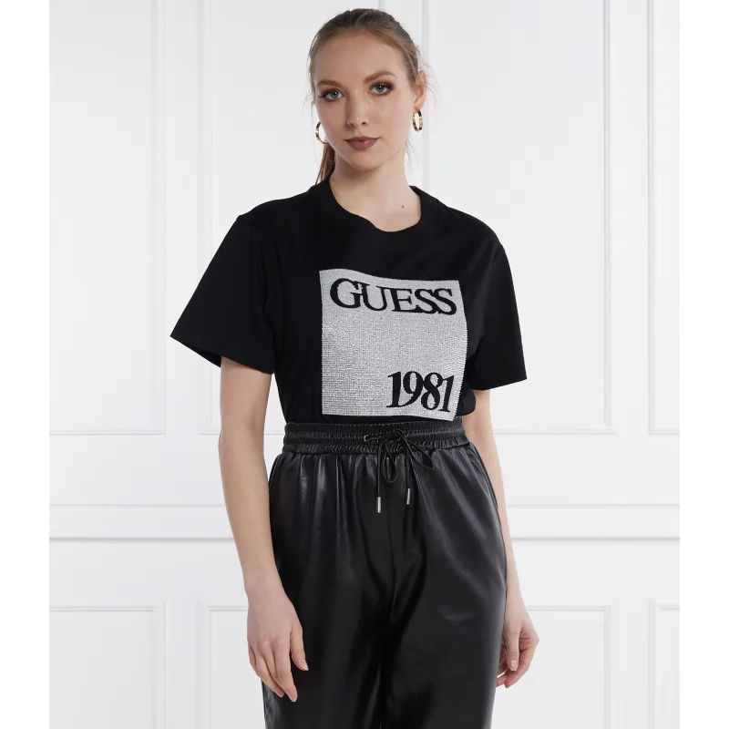 GUESS T-shirt SS CN GUESS BEADS | Regular Fit