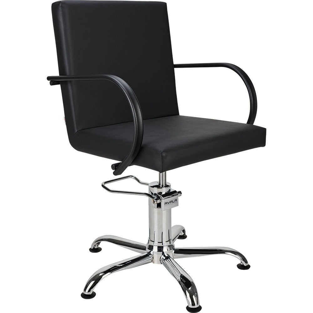 Profesjonalny Fotel Fryzjerski Ayala Pik Rodzaj podstawy: Pięcioramienna Stopki Czarne