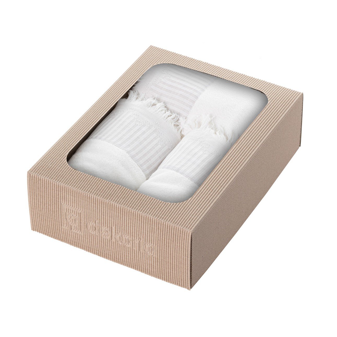 Zestaw ręczników Trevor 3szt. white grey