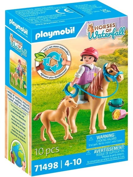 Playmobil Horse Of Waterfall 71498 Dziecko Z Kucykiem I Źrebakiem