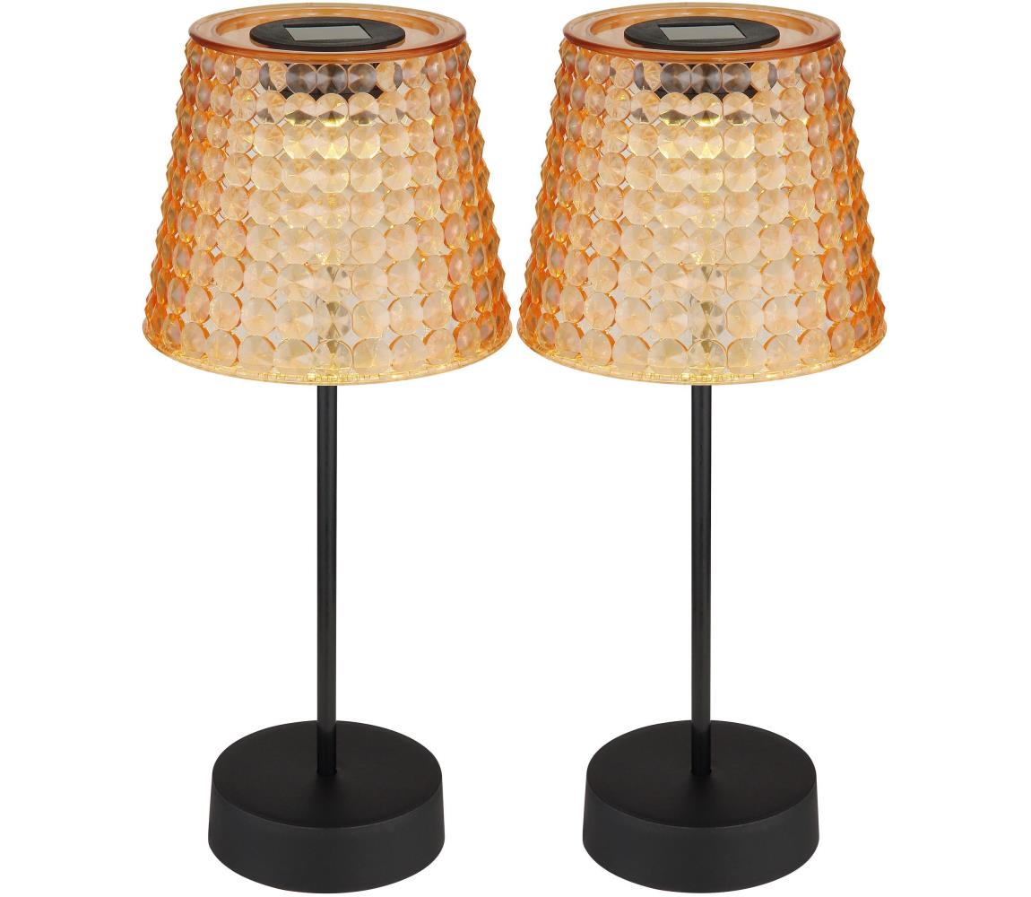 Globo 36634-2A - ZESTAW 2x LED Oświetlenie solarne SOLAR LED/0,06W/3V IP44 pomarańczowe