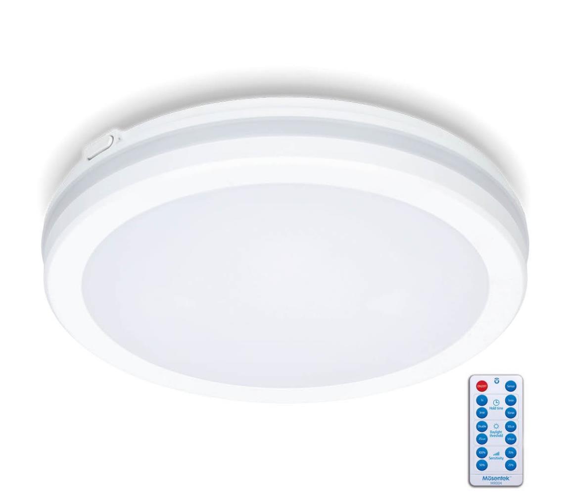 LED Plafon łazienkowy z czujnikiem LED/18W/230V śr. 30 cm biały + pilot