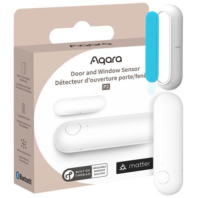 Aqara Door & Window Sensor P2 | Czujnik do okien i drzwi | Biały, DW-S02D