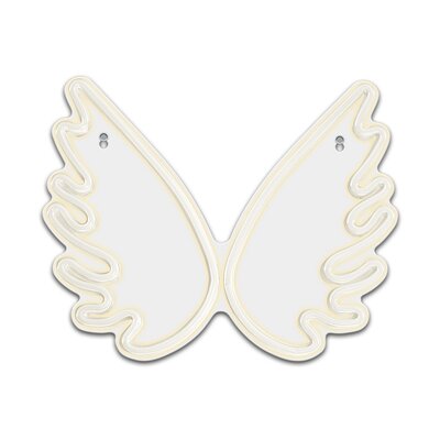 Neon FOREVER TF1 Plexi Led Skrzydła Biały + USB FPNE09X