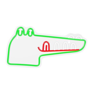 Neon FOREVER TF1 LED Jurassic Krokodyl Zielony FLNJ03