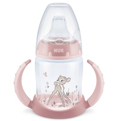 NUK FIRST CHOICE Butelka z uchwytami i wskaźnikiem temperatury (6-18m) Disney BAMBI, 150ml - >>> DARMOWA od 99zł 