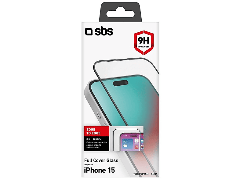 Szkło ochronne SBS Full Cover Glass do Apple iPhone 15