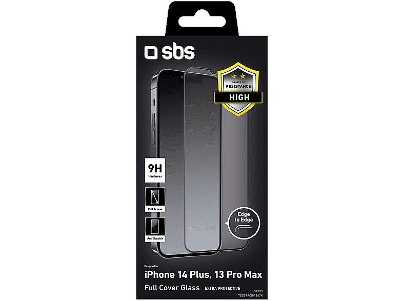 Szkło ochronne SBS Full Cover Glass do Apple iPhone 13 Pro Max/14 Plus
