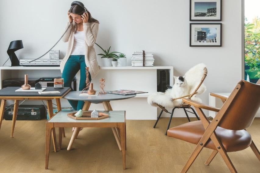 Panele Winylowe Lvt Quick-Step Liv Sgspc20311 Satin Oak Medium Natural Kl. 33 2,5 Mm Klej