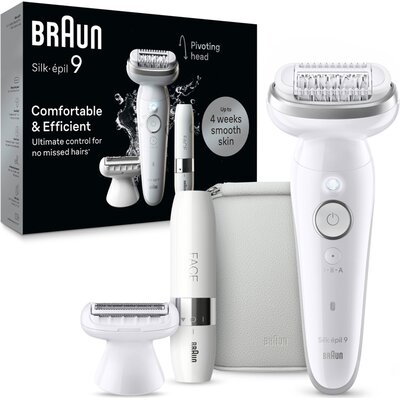 Wodoodporny Depilator Braun Silk-epil 9 9-341 Do 50 Min Face Mini