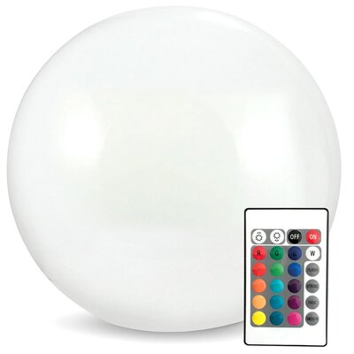 Polux KULA 30 cm R3001-G Lampa solarna RGB z pilotem 311351 311351