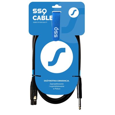 ‌SSQ XLRJS3 - XLR żeński / Jack stereo 6,3mm ♦ 30 DNI NA ZWROT ♦ GWARANCJA DOOR-TO-DOOR ♦ SZYBKA WYSYŁKA
