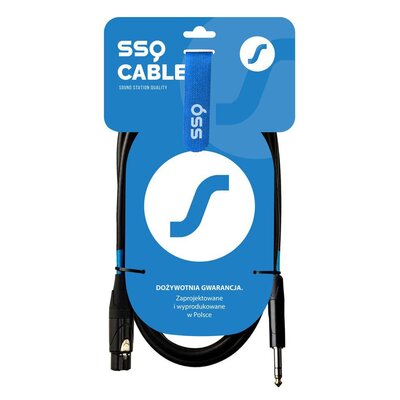 ‌SSQ XLRJS1 - XLR żeński / Jack stereo 6,3mm ♦ 30 DNI NA ZWROT ♦ GWARANCJA DOOR-TO-DOOR ♦ SZYBKA WYSYŁKA