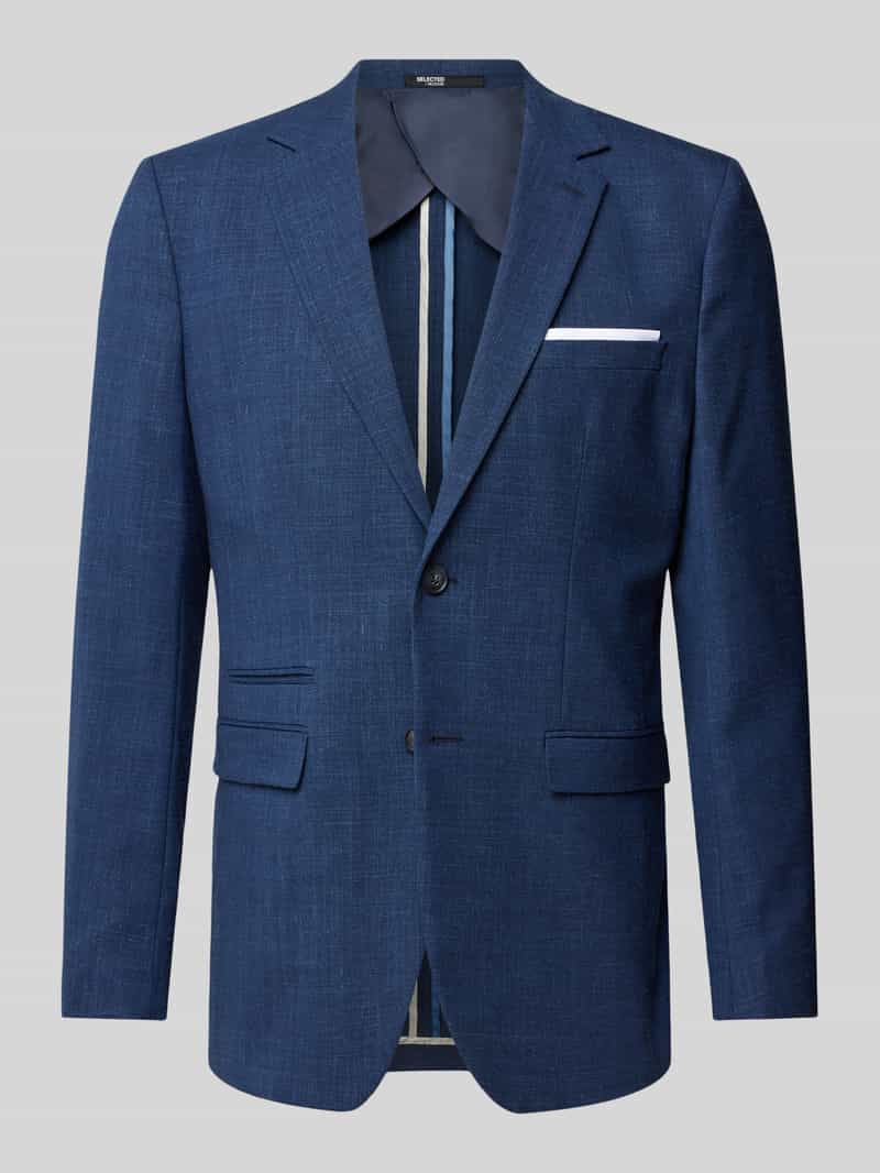 Marynarka na dwa guziki o kroju slim fit z kieszeniami z patką model ‘OASIS’