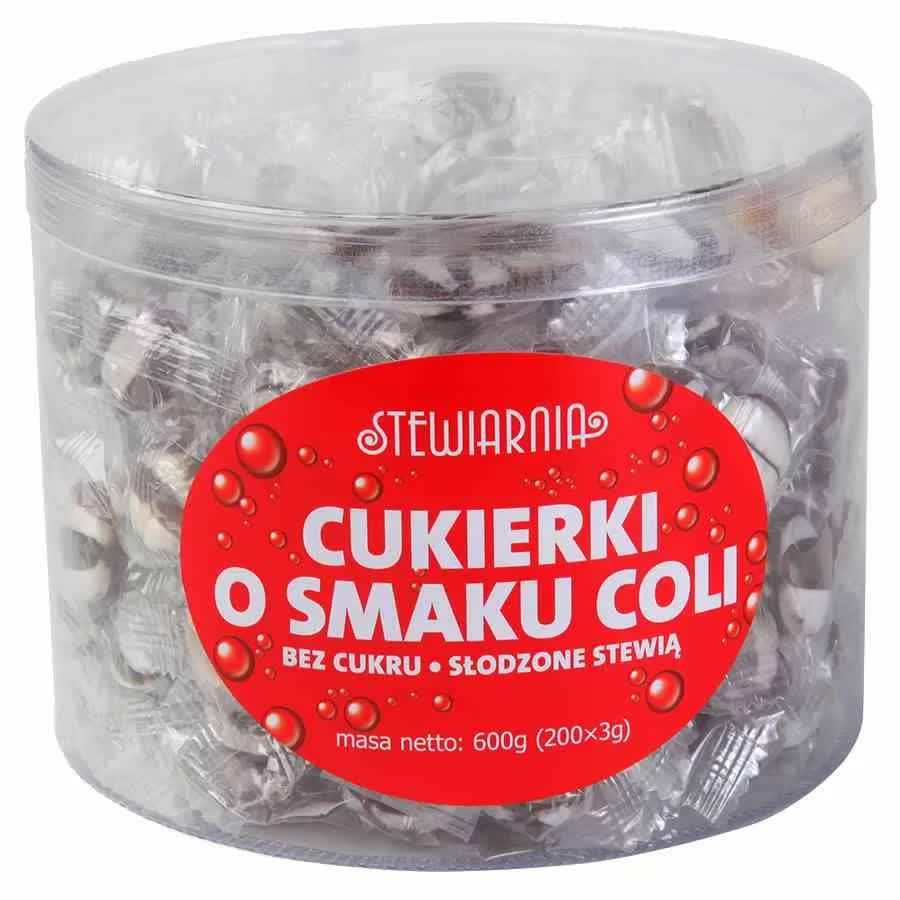 Cukierki Cola bez Cukru Tuba, 600g (ok.200 Szt)