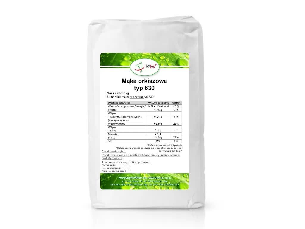 Mąka Orkiszowa typ 630 1000g