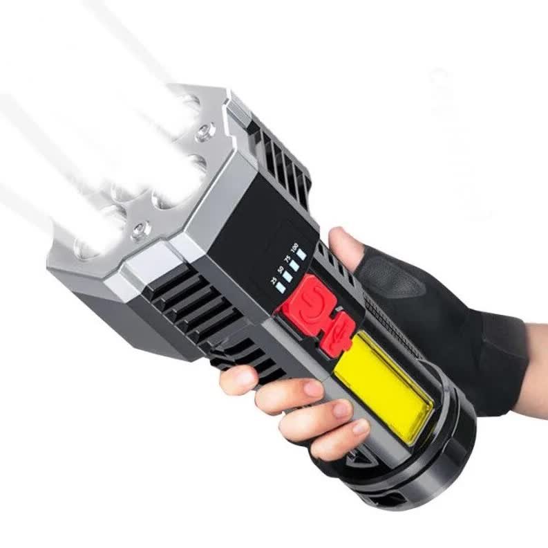 Latarka akumulatorowa szperacz 5 led cob usb