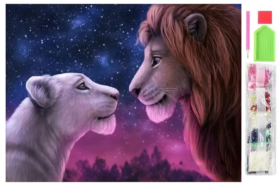 Haft diamentowy mozaika zestaw diamond painting 5d 30x40cm