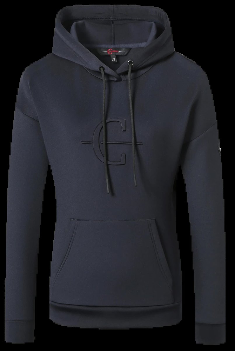Bluza z kapturem COVALLIERO 24SS damska granatowa, rozmiar: M