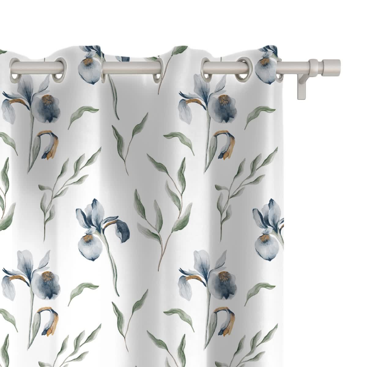 Zasłona Spring Wzór Sp18 | Irysy 150 X 200 Cm Tkanina Zaciemniająca