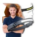 MOCNA LATARKA CZOŁOWA LED REFLEKTOR NA GŁOWĘ COB WODOODPORNA USB AKUMULATOR