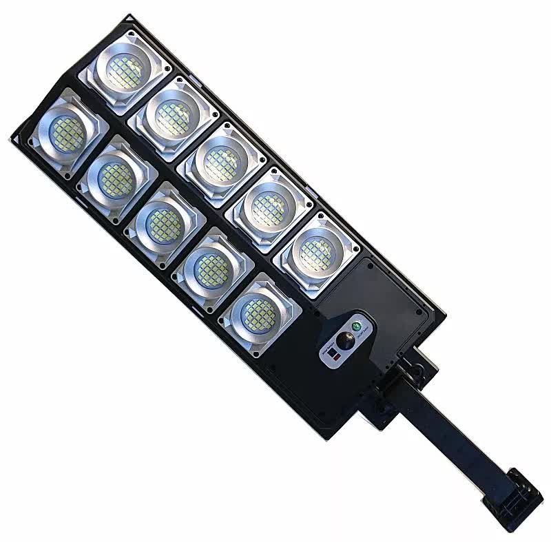 Latarnia lampa solarna 300 led 150W czujnik ruchu, pilot i mocowanie