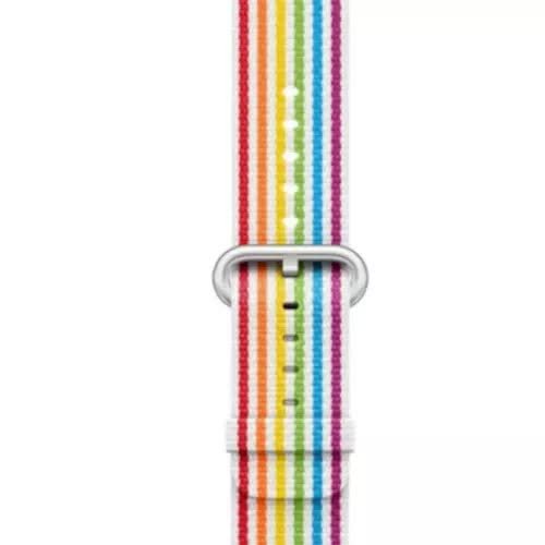 Oryginalny Pasek Apple Watch 42mm Pride Edition Woven Nylon w zaplombowanym opakowaniu