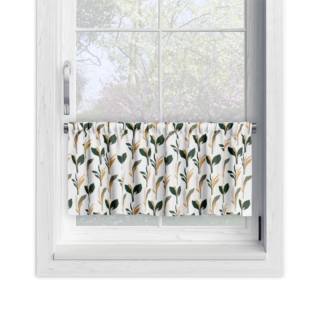 Zazdrostka SUMMER wzór SM29 | geometryczne liście 60 x 180 cm