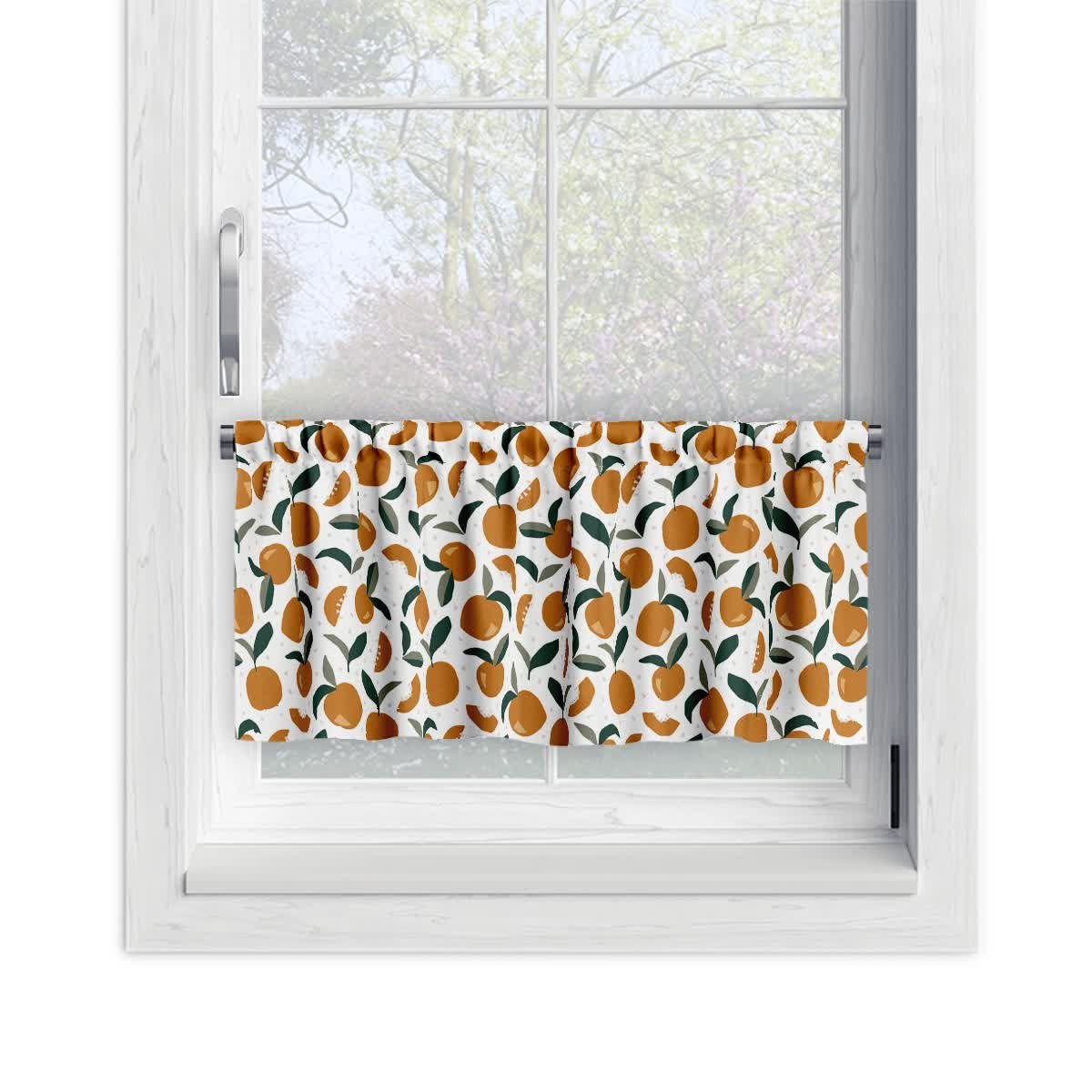 Zazdrostka SUMMER wzór SM27 | geometryczne pomarańcze 45 x 120 cm