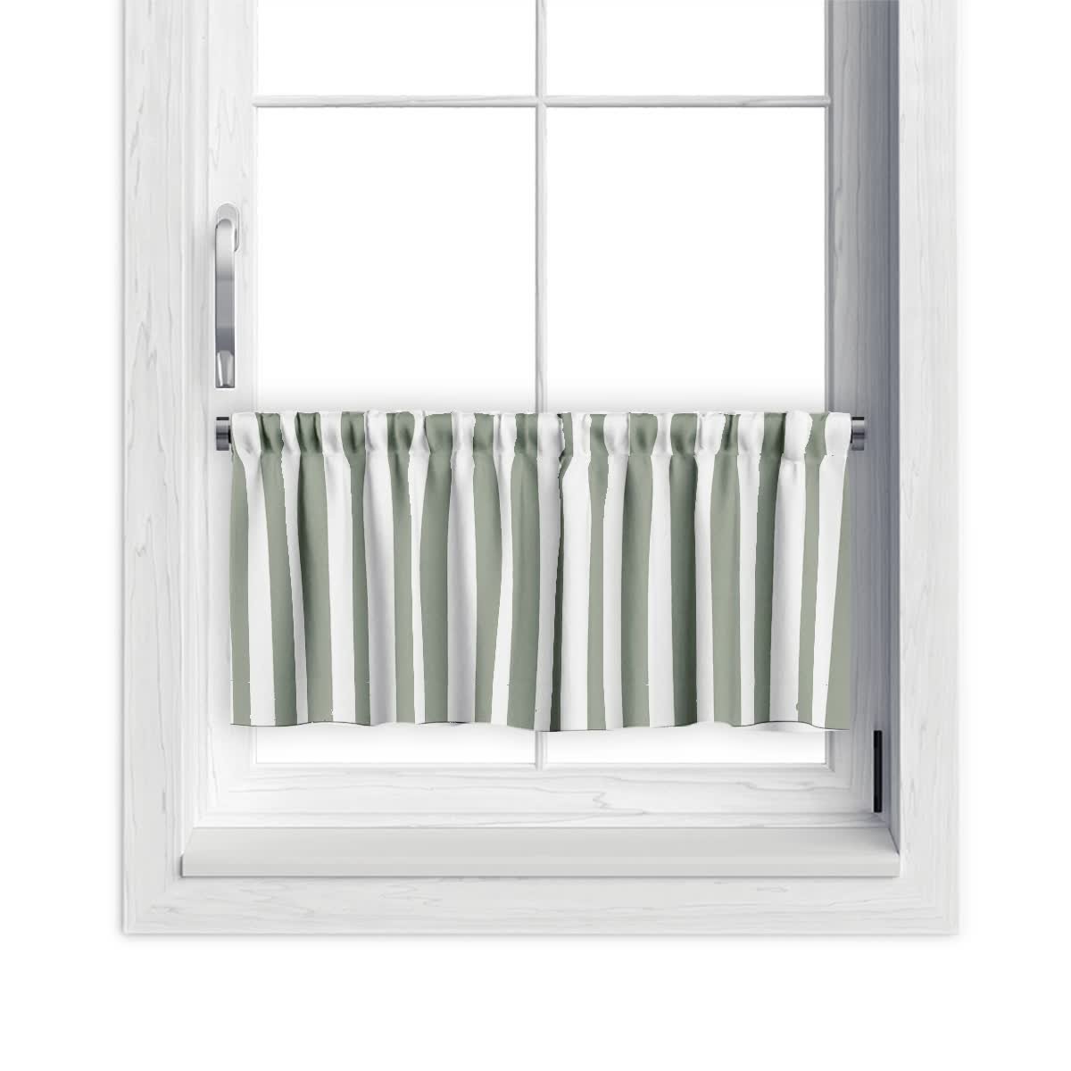 Zazdrostka SUMMER wzór SM19 | pasy szarozielone 30 x 120 cm