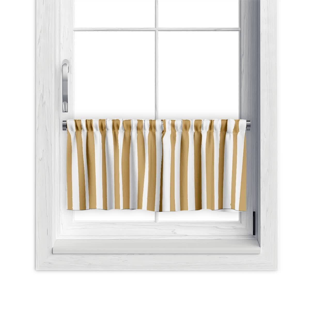 Zazdrostka SUMMER wzór SM22 | pasy musztardowe 45 x 240 cm