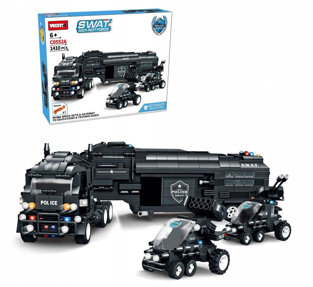 KLOCKI WOMA SWAT CIĘŻARÓWKA BOJOWA 1413 el.