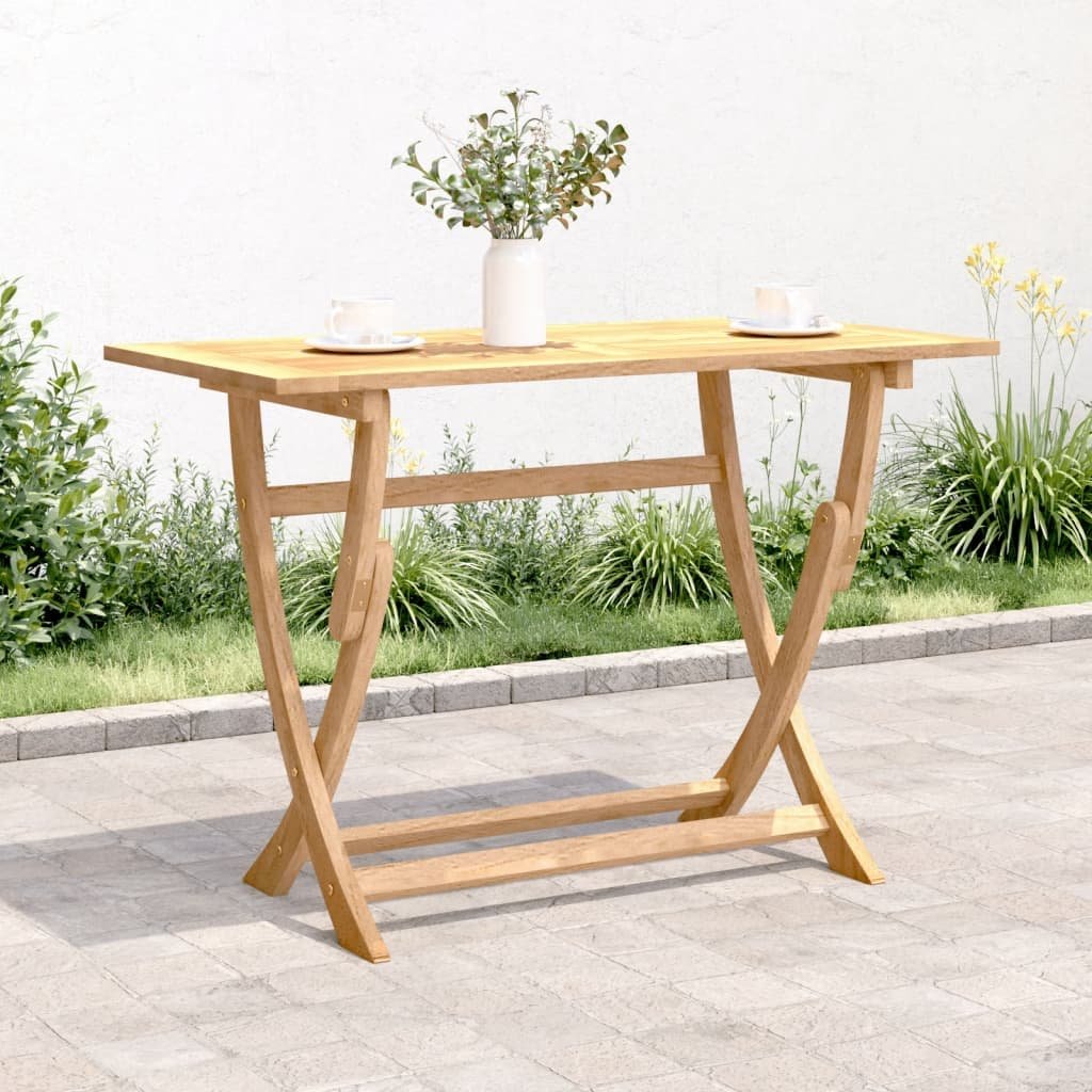 vidaXL Składany stół ogrodowy, 110x55x75 cm, lite drewno akacjowe
