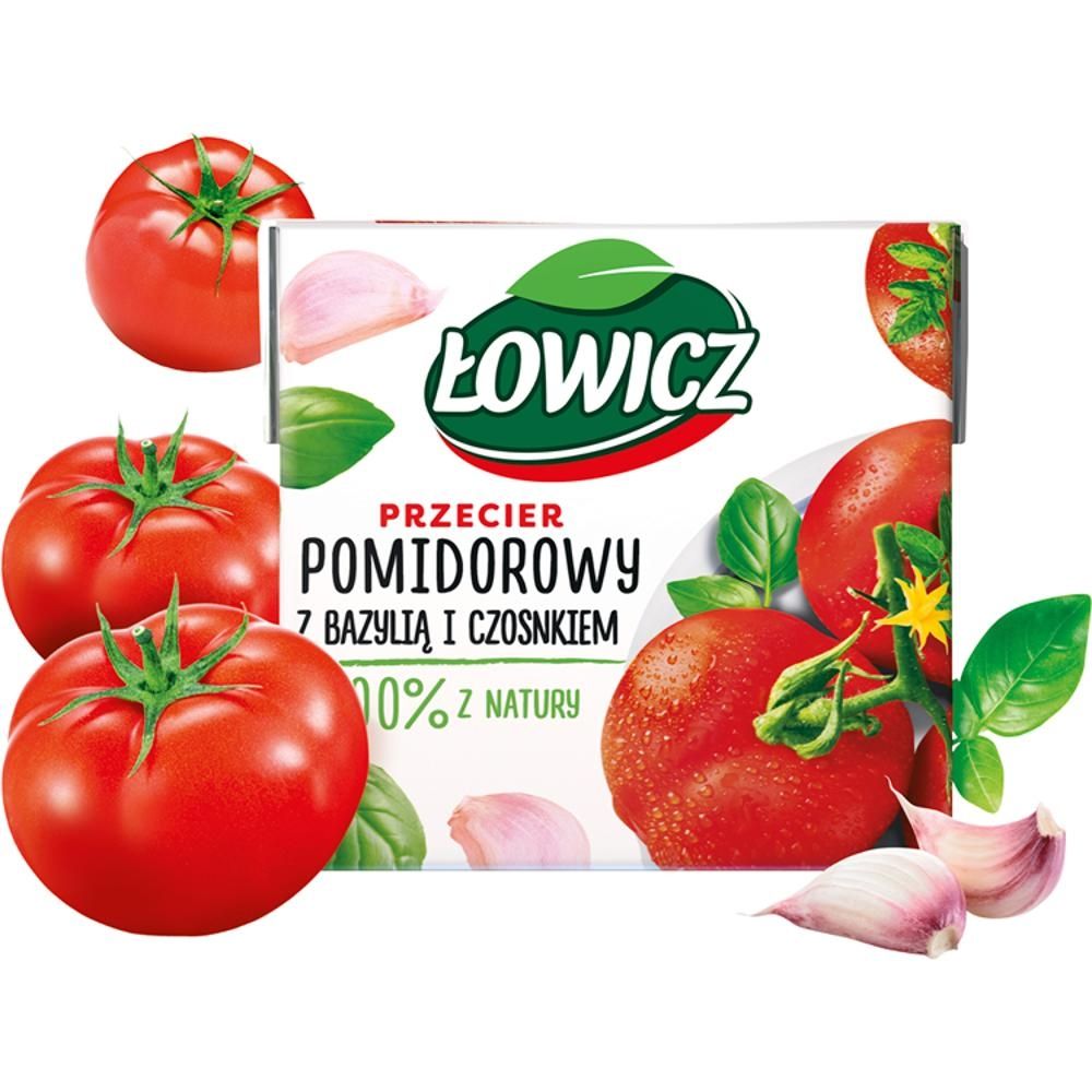 Łowicz Przecier pomidorowy bazylia i czosnek 500g