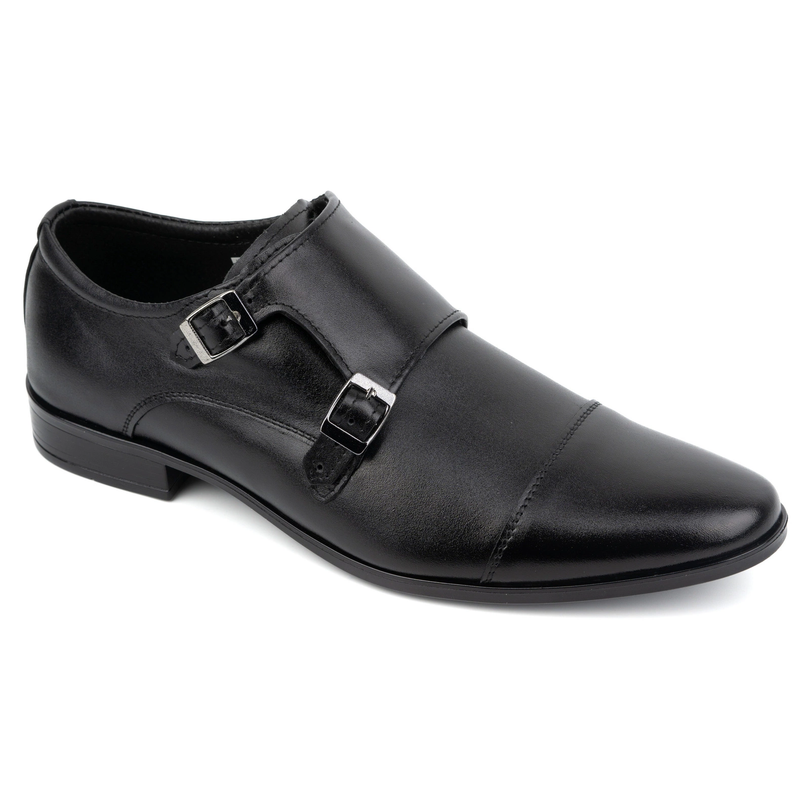 Skórzane buty wizytowe Monki 306LU czarne - Buty Olivier